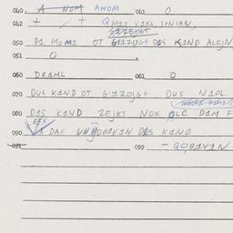 Eastern questionnaire, answ...