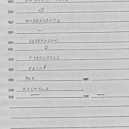 Eastern questionnaire, answ...