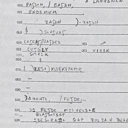 Eastern questionnaire, answ...