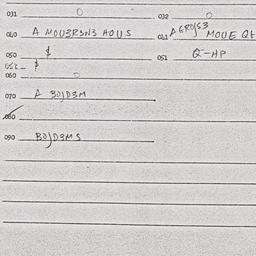 Eastern questionnaire, answ...