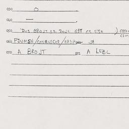 Eastern questionnaire, answ...