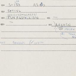 Eastern questionnaire, answ...