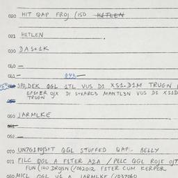Eastern questionnaire, answ...