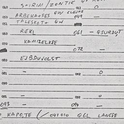 Eastern questionnaire, answ...
