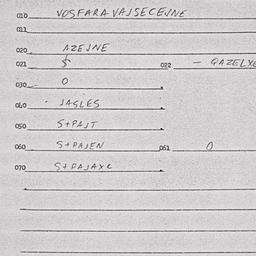 Eastern questionnaire, answ...