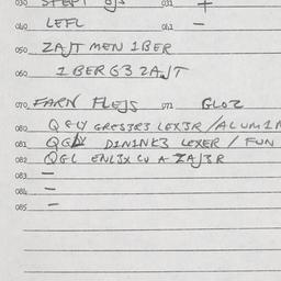 Eastern questionnaire, answ...