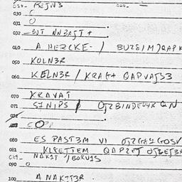 Eastern questionnaire, answ...