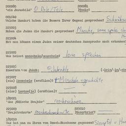 Western questionnaire, answ...
