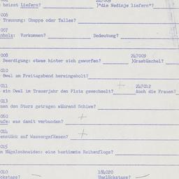 Eastern questionnaire, answ...