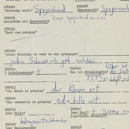 Western questionnaire, answ...