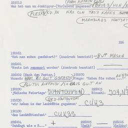 Western questionnaire, answ...