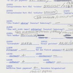 Western questionnaire, answ...