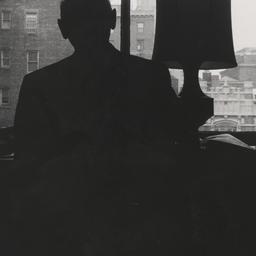 Isaac Bashevis Singer at work