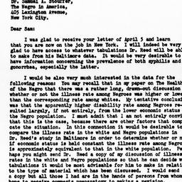 Letter from Harold F. Dorn ...