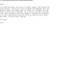 Correspondence, 2005-05-17....