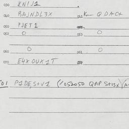 Eastern questionnaire, answ...