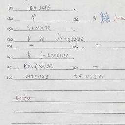 Eastern questionnaire, answ...