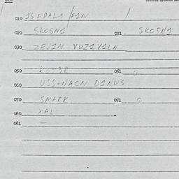 Eastern questionnaire, answ...