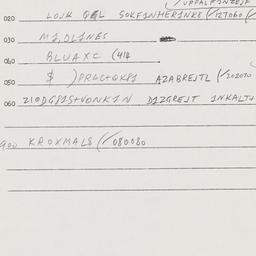 Eastern questionnaire, answ...