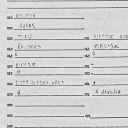 Eastern questionnaire, answ...