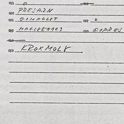 Eastern questionnaire, answ...