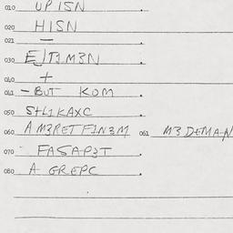 Eastern questionnaire, answ...