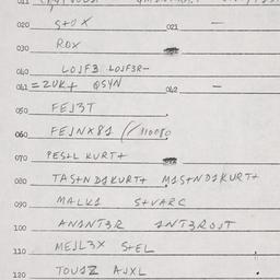 Eastern questionnaire, answ...