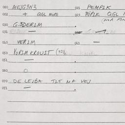 Eastern questionnaire, answ...