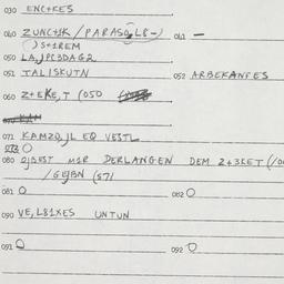 Eastern questionnaire, answ...
