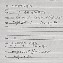 Eastern questionnaire, answ...