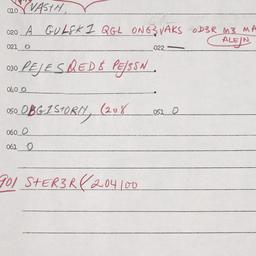 Eastern questionnaire, answ...