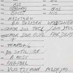 Eastern questionnaire, answ...
