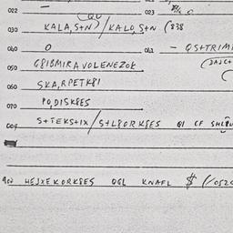 Eastern questionnaire, answ...