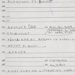 Eastern questionnaire, answ...