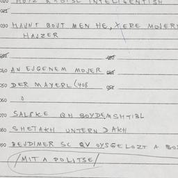 Eastern questionnaire, answ...