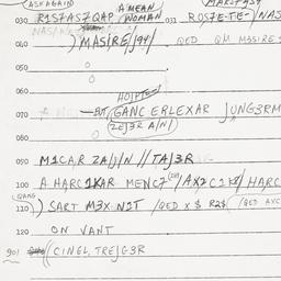 Eastern questionnaire, answ...