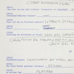 Western questionnaire, answ...