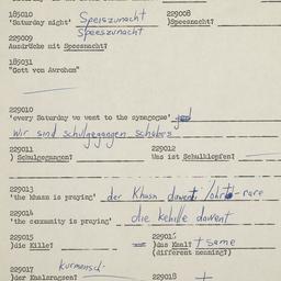 Western questionnaire, answ...