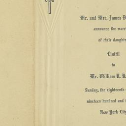 Marriage of Cluttil Simmons...