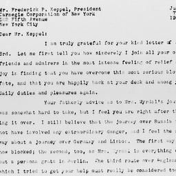 Letter from Gunnar Myrdal t...