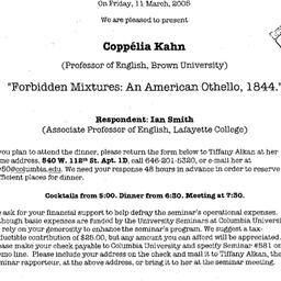 Announcements, 2005-03-11. ...