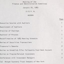 Meeting of the Finance and ...