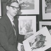 Ted Conant holding one of t...