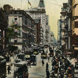Broadway, North from Fulton...