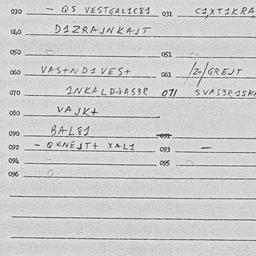 Eastern questionnaire, answ...
