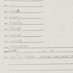 Eastern questionnaire, answ...