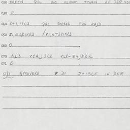 Eastern questionnaire, answ...