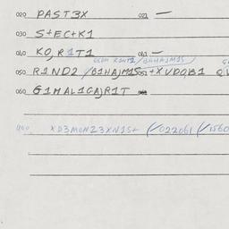 Eastern questionnaire, answ...