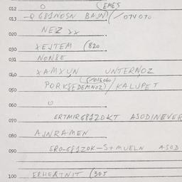 Eastern questionnaire, answ...