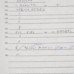 Eastern questionnaire, answ...